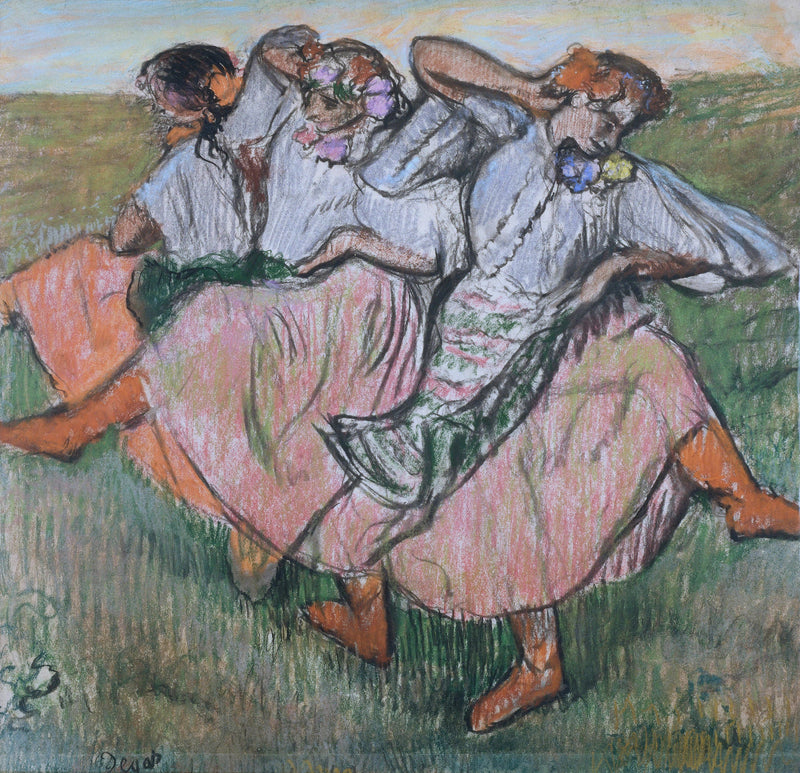 Üç Rus Dansçısı - Edgar Degas