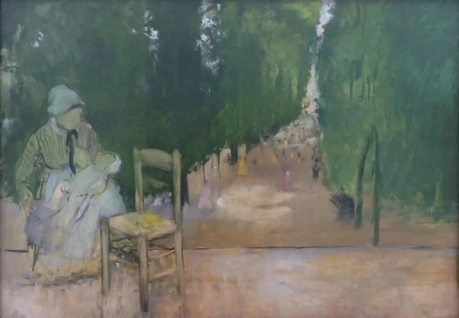 Luxembourg Bahçesi'nde Bir Hemşire - Edgar Degas