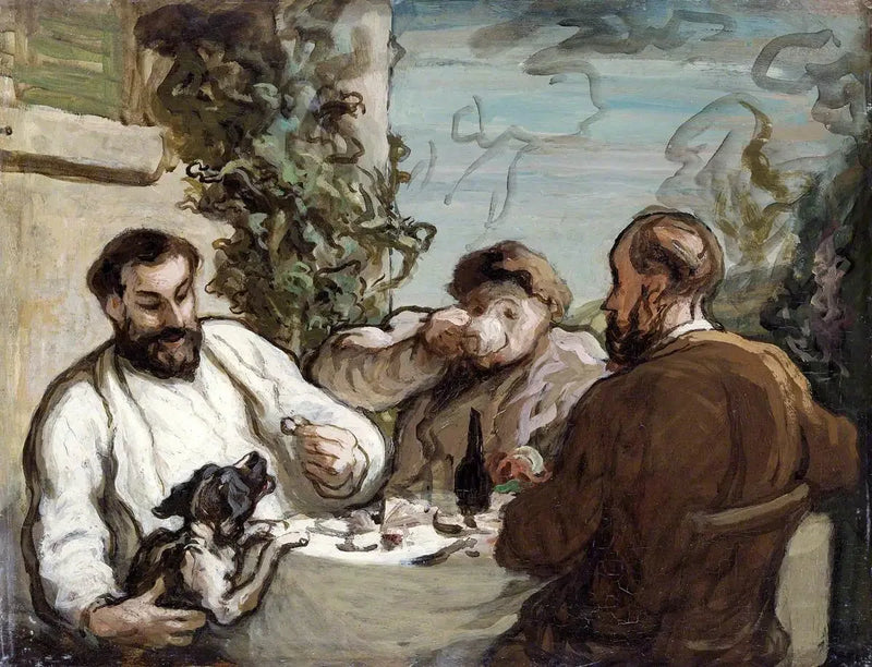 Kırsalda Kahvaltı - Honoré Daumier