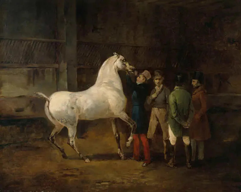 Beyaz atın gösterimi - Théodore Géricault