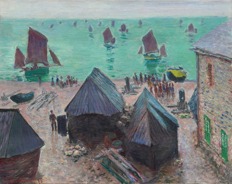 Gemilerin Kalkışı, Étretat - Claude Monet