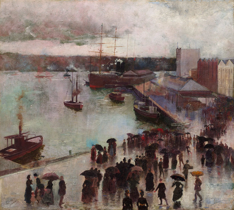 Doğu'dan Ayrılış - Dairesel Rıhtım - Charles Conder