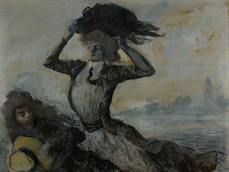Kalkış, rüzgar patlaması - Jean-Louis Forain
