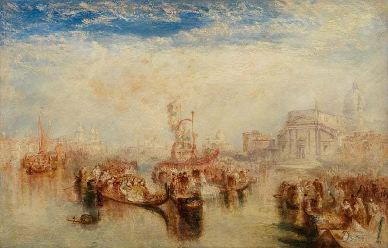 John Bellini'nin Üç Resminin La Chiesa Redentore, Venedik'te Depolanması - J. M. W. Turner