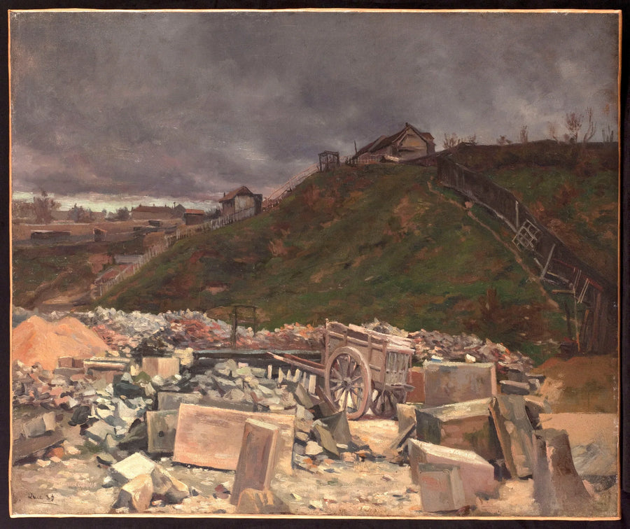 Montmartre'ta Kaldırım Taşları - Maximilien Luce