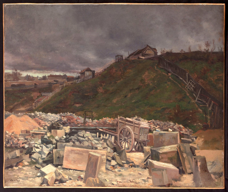 Montmartre'ta Kaldırım Taşları - Maximilien Luce