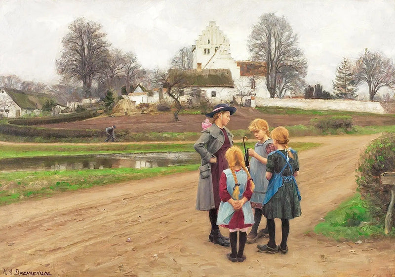 Hjembæk'ten bir yoldan. - H. A. Brendekilde