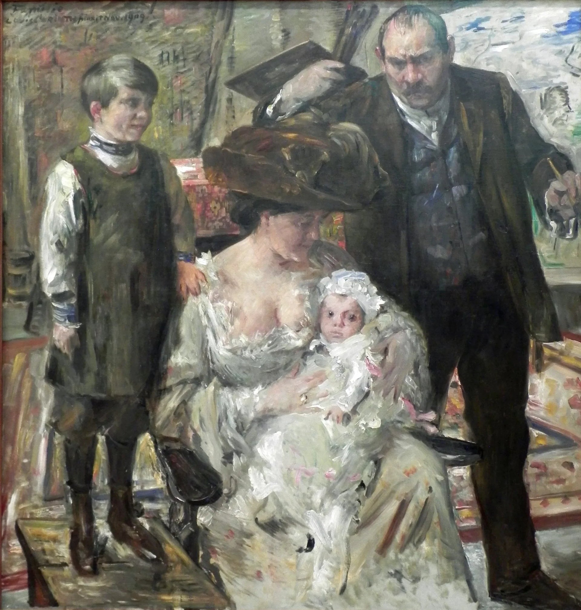 Der Künstler und seine Familie - Lovis Corinth image 1 reproduction réalisée par Alpha Reproduction