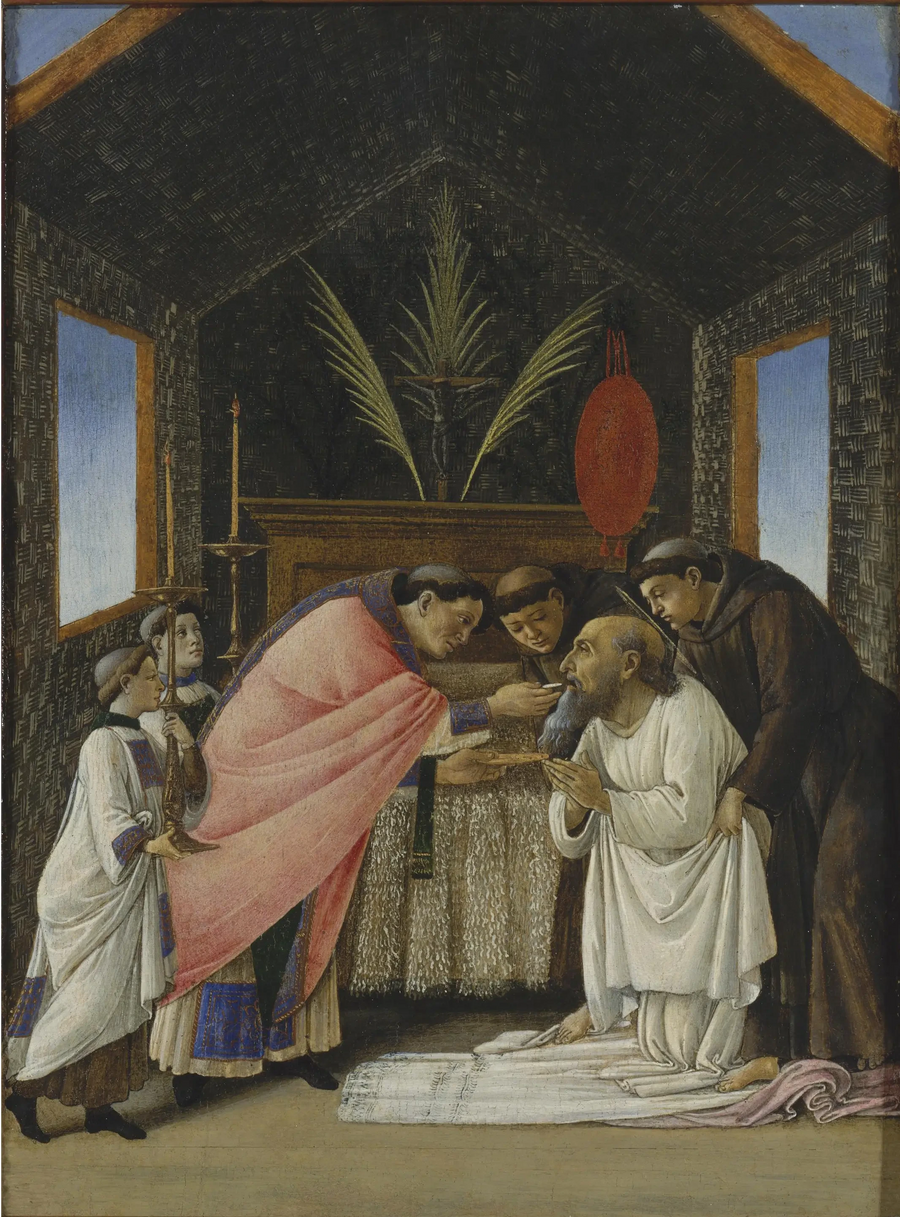Azize Hiyeronimos'un Son Komünyonu - Sandro Botticelli