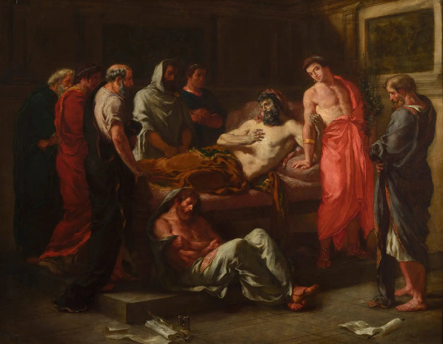 İmparator Marcus Aurelius'un Son Sözleri - Eugène Delacroix
