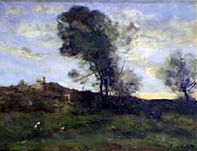 Derniers rayons du soleil - Jean-Baptiste Camille Corot