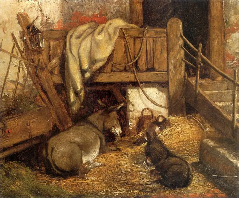Ahırda eşekler. - John Constable
