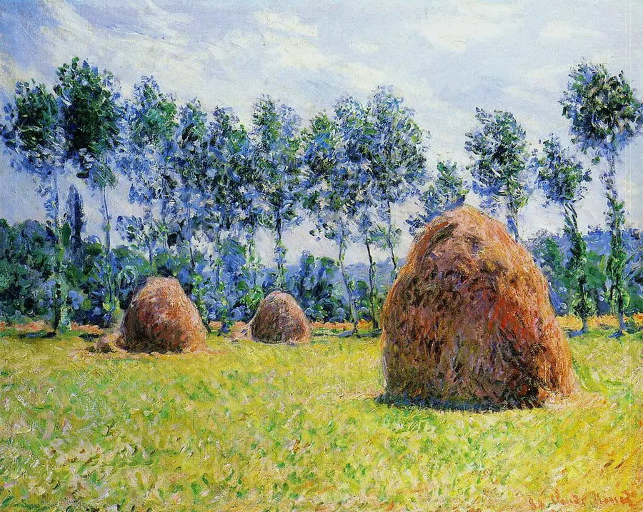 Giverny'de saman samanları - Claude Monet
