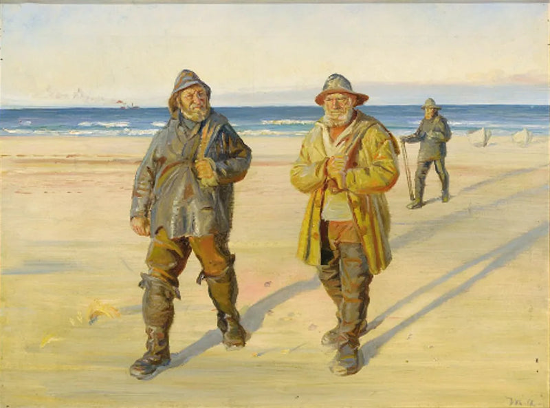 Skagen kuzey plajından dönen balıkçılar. - Michael Peter Ancher