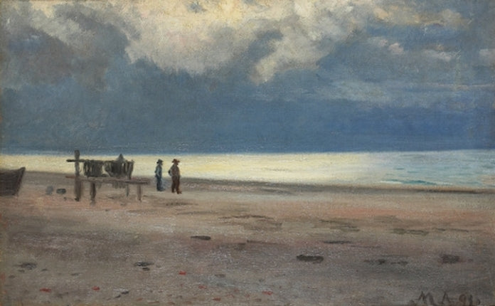 Plajda balıkçılar. - Michael Peter Ancher