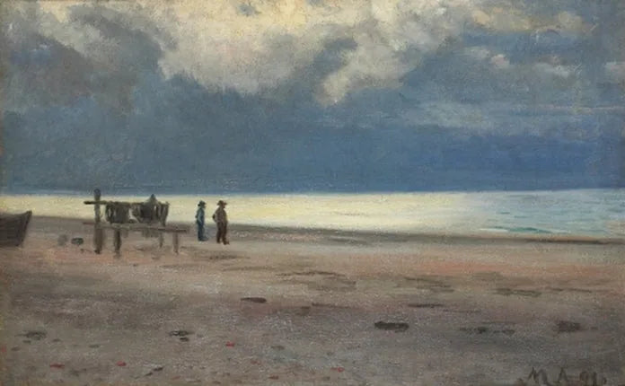 Plajda balıkçılar. - Michael Peter Ancher