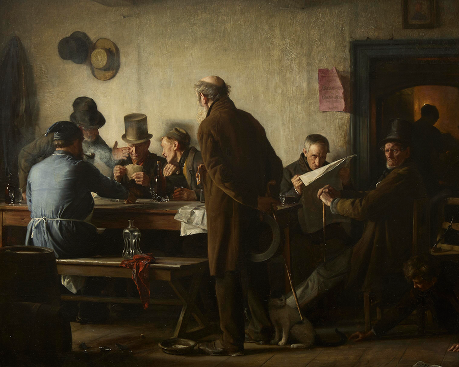 Birahane'de yaşlılar. - Carl Heinrich Bloch