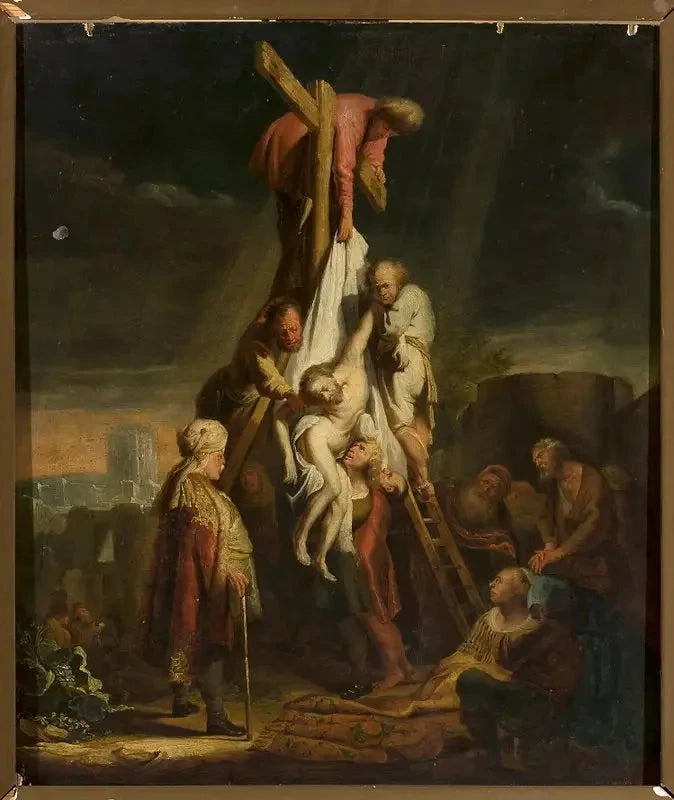 Haçtan İniş (Matta 27:58–59; Markos 15:45–46; Luka 23:52–53; Yuhanna 19:38) - Rembrandt