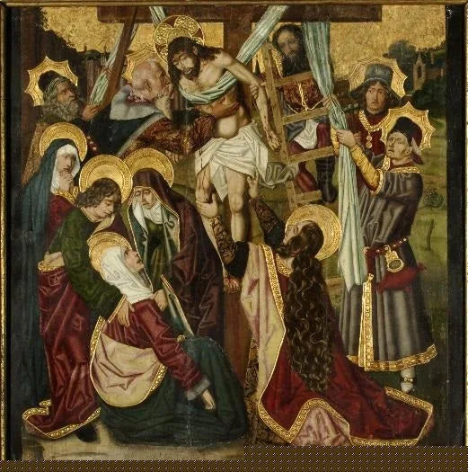 Descente de la Croix - Bartolomé Bermejo image 1 tableau peint à l’huile sur toile