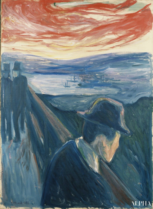 Désespoir - Edvard Munch - Reproductions de tableaux et peintures haut de gamme