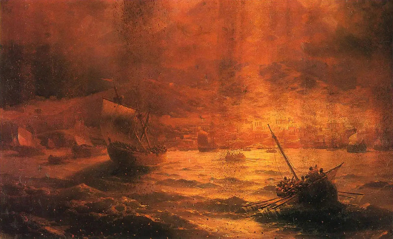 Pompeii'nin Yıkımı - Ivan Aïvazovski