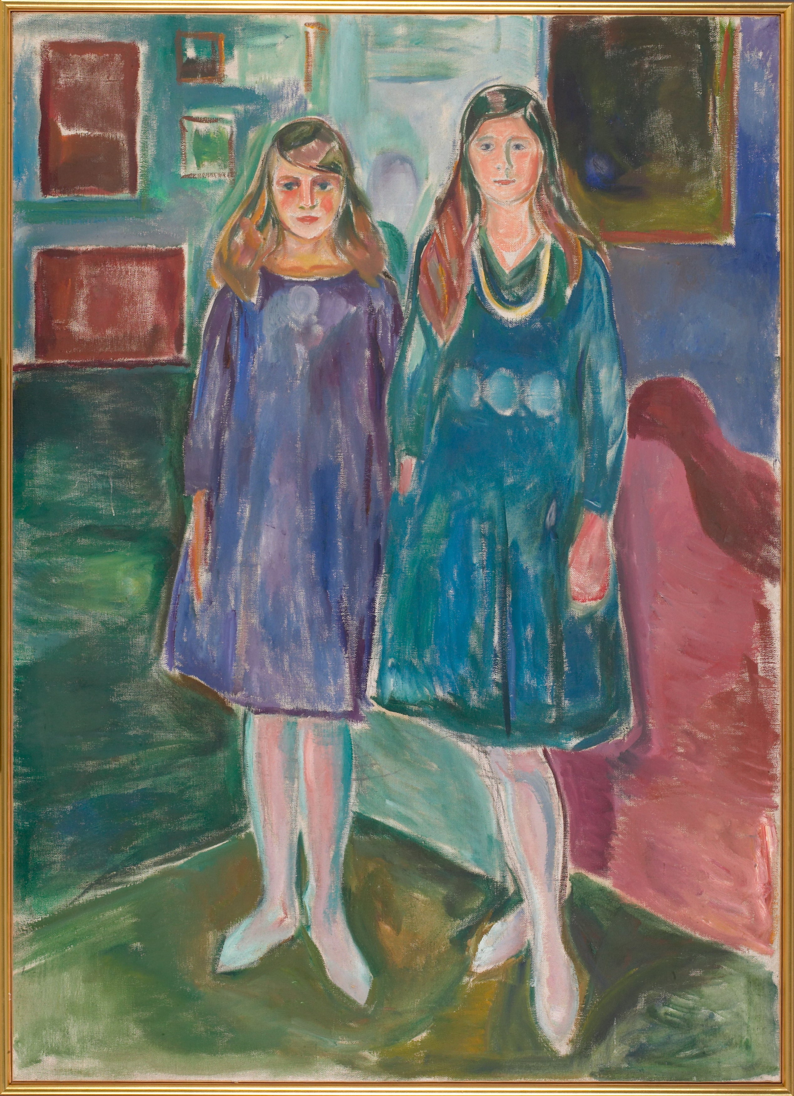 Reproduction du tableau « Deux Adolescents - Edvard Munch » par Alpha Reproduction en peinture à l’huile