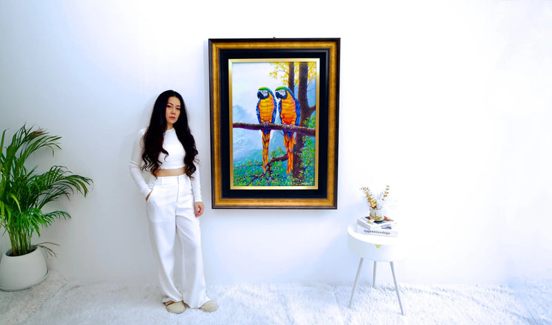 Bir Dal Üzerinde İki Ara | 60x90 cm