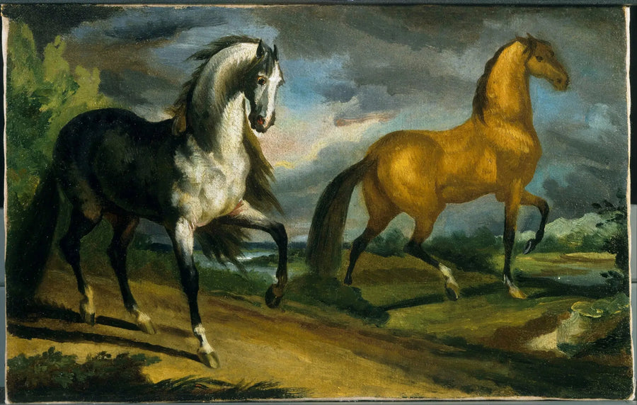İki at - Théodore Géricault