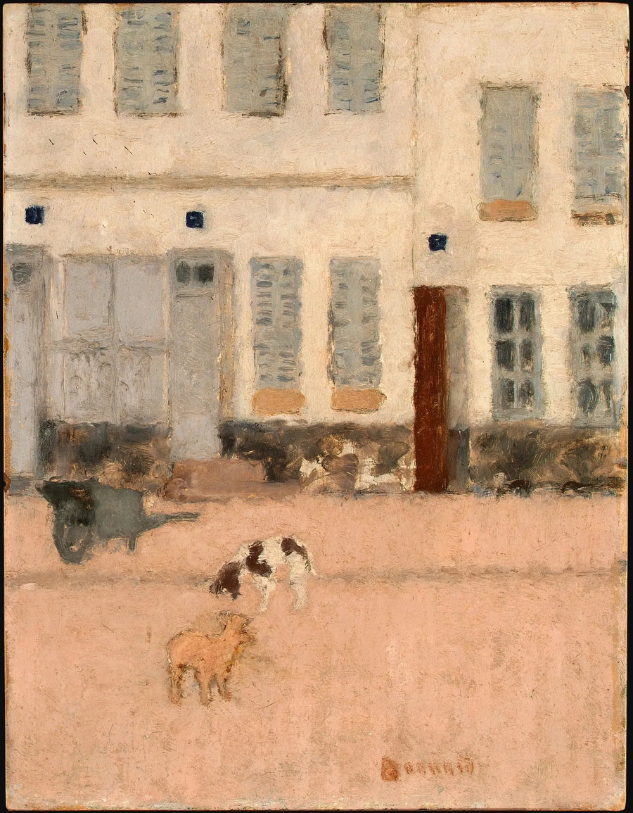 Issız bir sokakta iki köpek - Pierre Bonnard