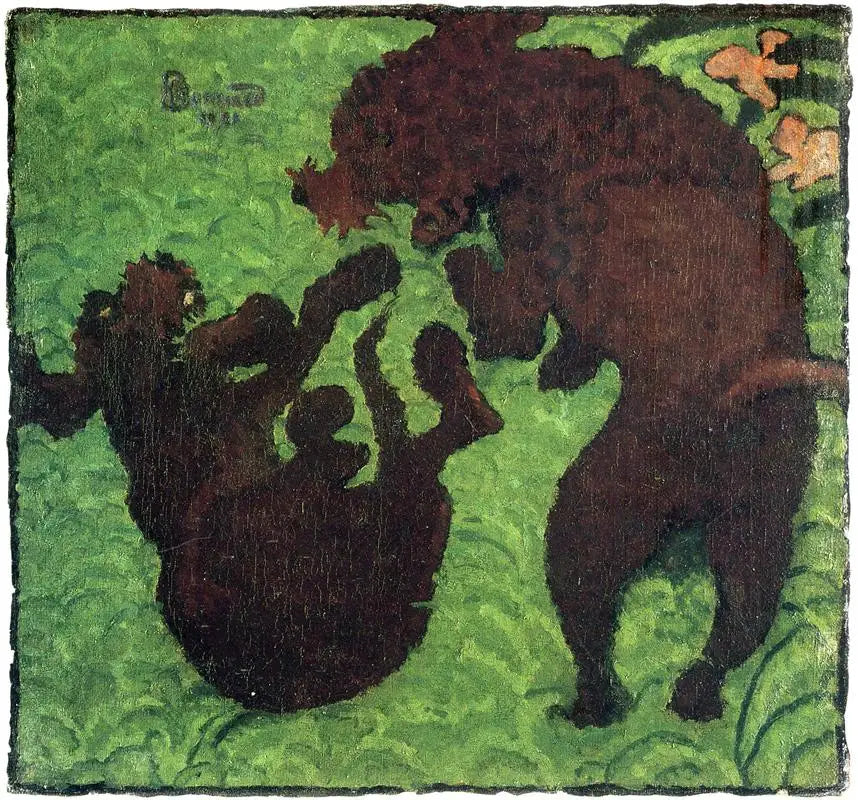 İki köpek - Pierre Bonnard