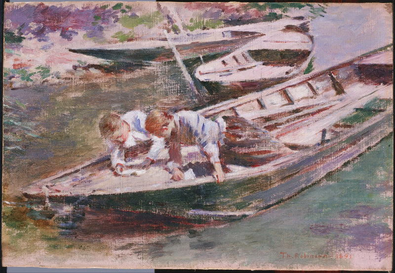 İki Kişi Bir Tekne İçinde - Theodore Robinson