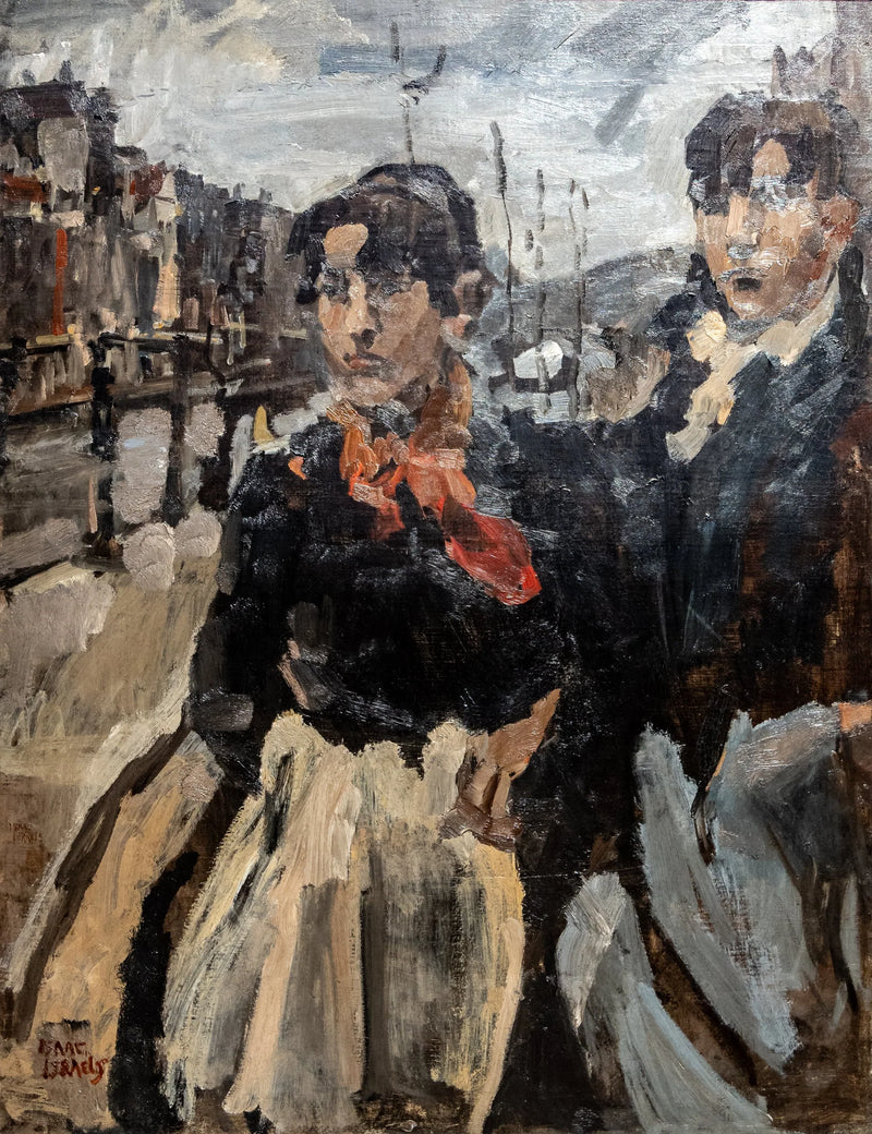 Amsterdam'daki Lijjnbaansgracht'ta iki hizmetkar - Isaac Israëls