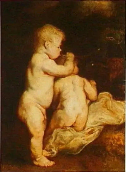 İki çocuk baloncuk üflüyor, yaklaşık 1617 - Antoine van Dyck