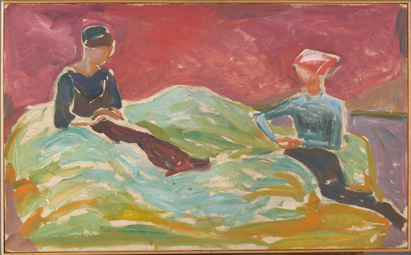 İki Oturan Kadın - Edvard Munch