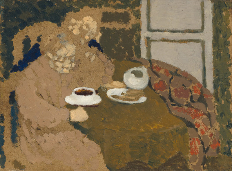 İki kadın kahve içiyor - Édouard Vuillard