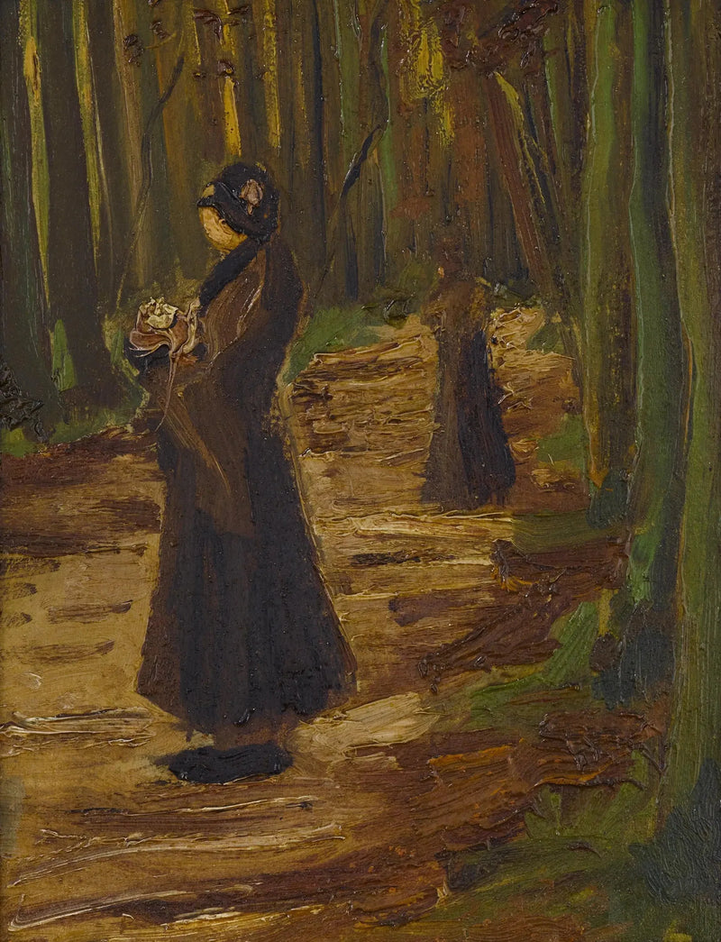 İki Kadın Ormanda - Vincent van Gogh
