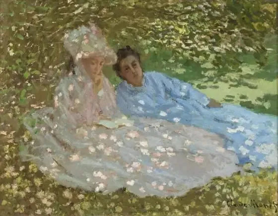 Bir bahçede iki kadın - Claude Monet
