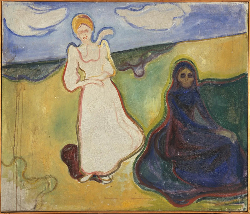 Bir manzarada iki kadın - Edvard Munch