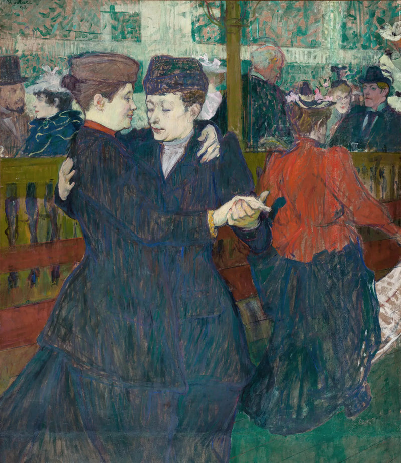 Moulin-Rouge'da Dans Eden İki Kadın - Henri de Toulouse-Lautrec