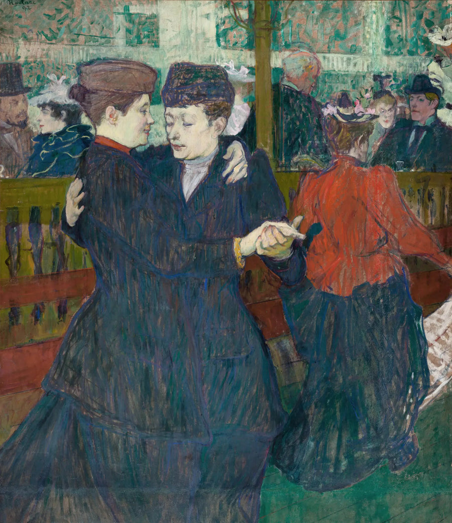 Moulin-Rouge'da Dans Eden İki Kadın - Henri de Toulouse-Lautrec
