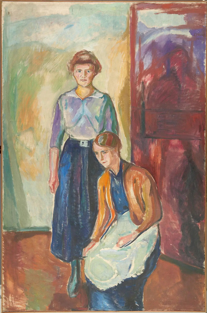 İki Hizmetçi Kadın - Edvard Munch