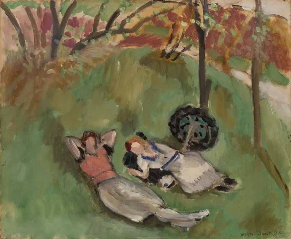 Reproduction du tableau « Deux femmes étendues - Henri Matisse » par Alpha Reproduction en peinture à l’huile