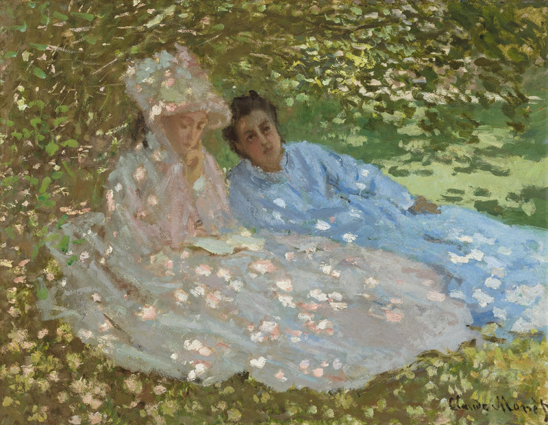 Bir bahçede iki kadın, 1872 dolaylarında - Claude Monet