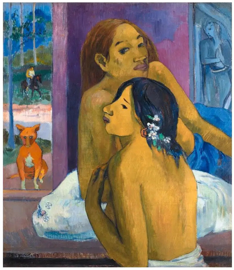 İki Kadın, ya da Çiçekli Saç - Paul Gauguin