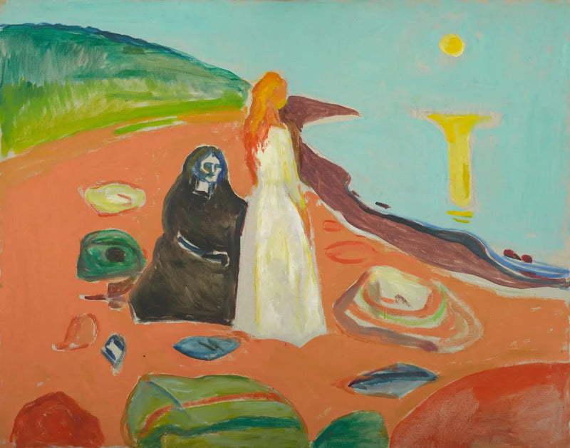 İki Kadın Kıyıda - Edvard Munch