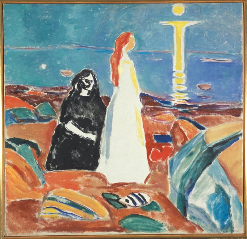 İki Kadın Kıyıda - Edvard Munch