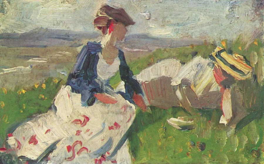 Tepe Üzerindeki İki Kadın - Franz Marc