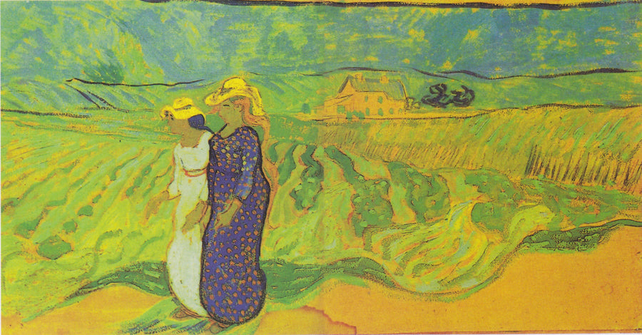 İki Kadın Tarlalar Arasında - Vincent van Gogh