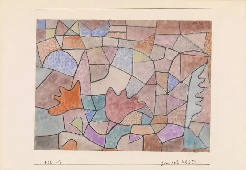İki Kırmızı Çiçek (Zwei rote Blüten) - Paul Klee
