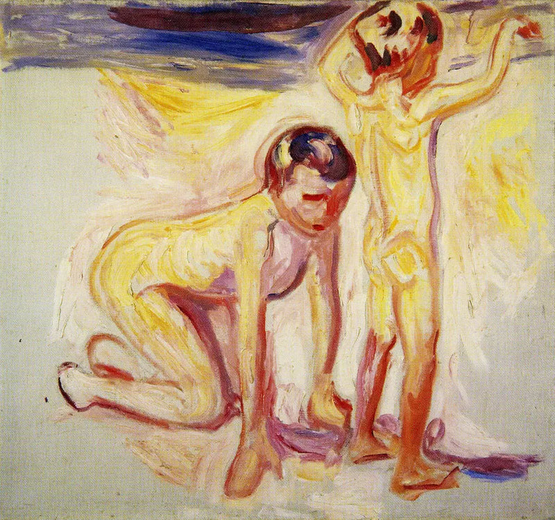 İki Çocuk Plajda - Edvard Munch